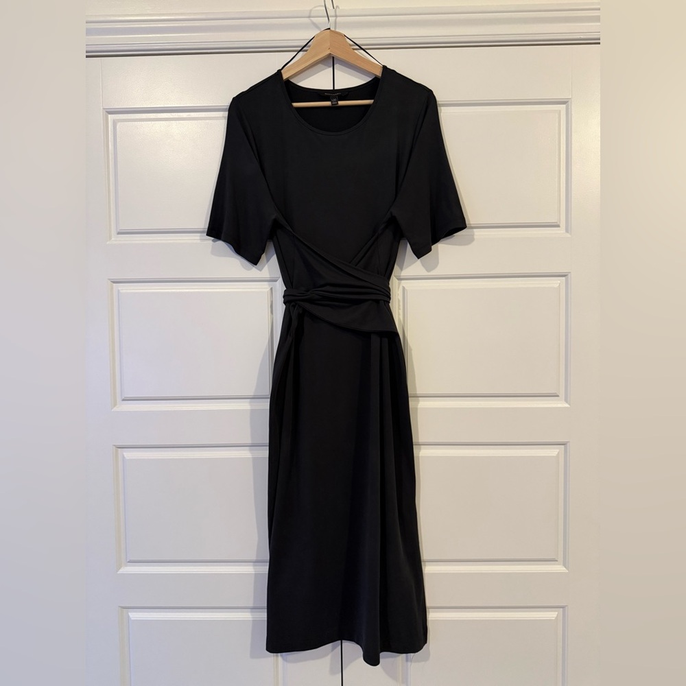 Banana Republic Charcoal Grey Midi Dress
